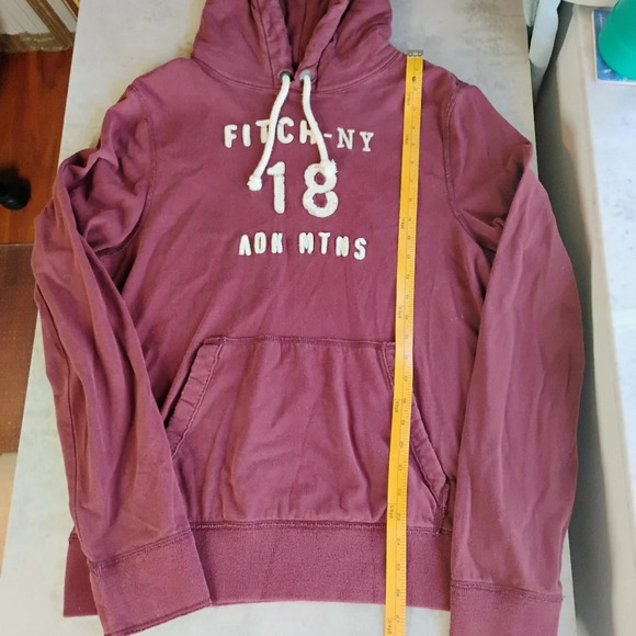 Abercrombie & Fitch Y2K Graphic Letter Hoodie Sweatshirt Mens Large Collegiate - Picture 12 of 14